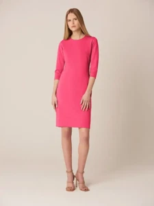 Vestido WINSER LONDON 12 Rosa Cambio Mangas 3/4 Cuello Redondo Ponte di Roma - Imagen 1 de 14