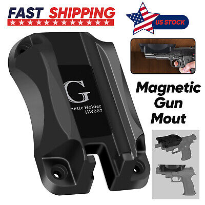 Gun Magnetic Mount, Quick Draw Loaded Magnet Gun Holster Concealed Pistol Holder • 10.98$