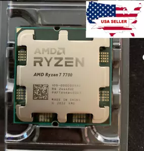 (New) AMD Ryzen 7 7700 8-Core 16-Thread Socket AM5 CPU Processor OEM Tray - Picture 1 of 2
