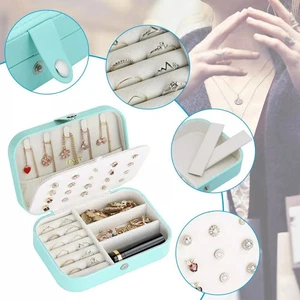 Joyero Cajas de Viaje Organizador de Joyas Adornos Estuche de Almacenamiento Portátil - Imagen 1 de 27