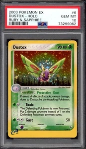 PSA 10 Pokemon EX Ruby & Sapphire 6 Dustox Holo - Picture 1 of 3