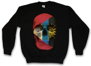 CLASSIC ANTIGUA AND BARBUDA SKULL FLAG SWEATSHIRT PULLOVER SWEATER - Banner - Bild 1 von 2
