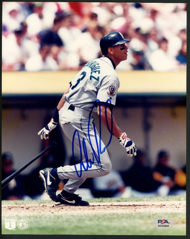 ALEX RODRIGUEZ signed 8x10 photo (Mariners - autograph) PSA/DNA certified! - Image 1 of 1