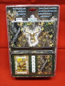 RIVERS EDGE 1569 KARTEN & WÜRFEL TIN WEISSSCHWANZ HIRSCHMOTIV - Bild 1 von 3