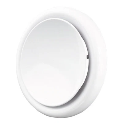 Tellerventil Zuluft Anemostat Deckenventil Luftauslass Zuluftventil Weiß Metall