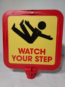 Watch Your Step Sign Post Topper for 2" Post - 12" x 12" - Picture 1 of 3