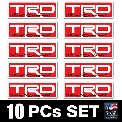 Juego de 10 calcomanías adhesivas TRD Racing Development Tacoma Tundra Toyota 86 4Runner Foto 1 de 2