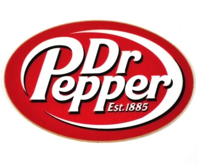 Dr. Pepper Logo USA Vinyl Aufkleber Sticker Decal rot