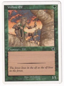 Willow Elf Starter 1999 #152 Magic The Gathering Magic The Gathering Single - Imagen 1 de 2