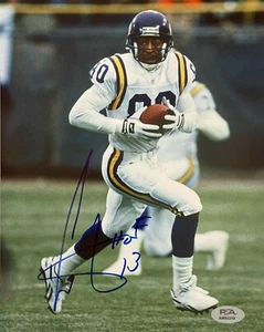 Cris Carter Signed Autographed Minnesota Vikings 8x10 Photo Ohio State PSA/DNA - Picture 1 of 2