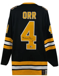 Bobby Orr Signed Bruins Black Fanatics Premier Hockey Jersey - (Beckett COA) - Picture 1 of 3
