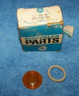 1968 Dodge Plymouth Amber FENDER SIDE MARKER LENS  (1) 3004148 Foto 1 de 3