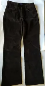 NYDJ Women's 'Barbara' Bootcut Corduroy Brown Pants $110 Sz 4p NWOT - Picture 1 of 6