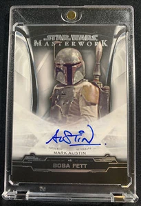 Mark Austin as Boba Fett 2019 Topps Star Wars Masterwork Autograph Auto #A-MA - Picture 1 of 2
