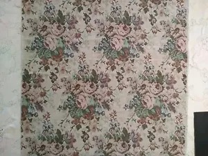 Tapestry Upholstery Fabric Floral Bouquet Roses Mauve Pink 27" L x 57" W - Picture 1 of 6