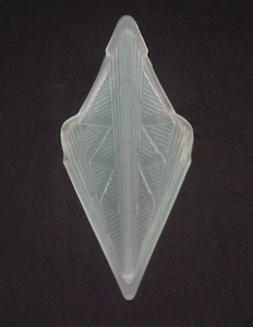 Vintage Art Deco Frosted Glass Wall Sconce Light Slip Shade Geometric - Picture 1 of 6