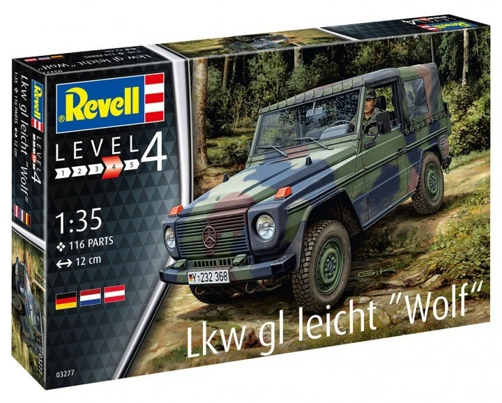 REVELL 1:35  KIT MEZZO MILITARE  LKW GL LEICHT "WOLF" LUNGHEZZA 12 CM  ART 03277 - Immagine 1 di 1