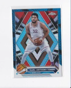 KARL-ANTHONY TOWNS 2023-24 TOPPS CHROME BLUE REFRACTOR PARALLEL CARD-SHIPS FREE - Picture 1 of 24