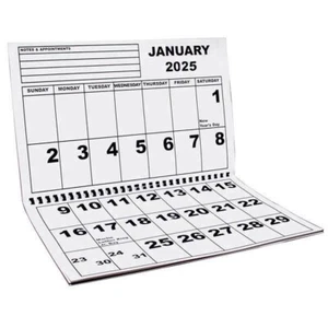 Calendario de pared Jumbo letra grande 2025, 13 meses - enero 2025 a enero 2026 - Imagen 1 de 7
