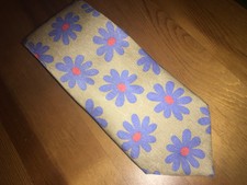 TED BAKER London Gray Blue Floral 3 1/4 x 62 Silk Tie AD3