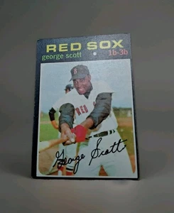 1971 Topps Baseball Card Boston Red Sox George Scott 1B 3B #9 No Crease - Picture 1 of 2