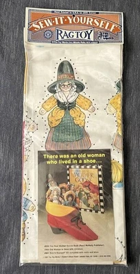 The Toy Works Sew-It-Yourself Тканевая Панель СТАРАЯ ЖЕНЩИНА в ОБУВИ Куклы Сделай Сам Новая - Изображение 1 из 4