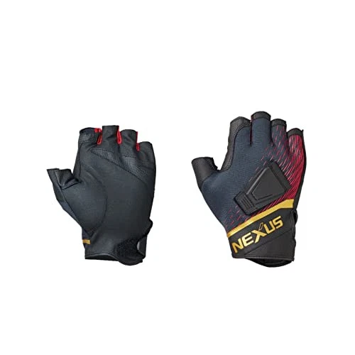 Shimano Nexus Windproof Magnetic Gloves 5-piece Cut GL-113V Red M - Image 1 of 1