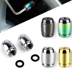 Tire Tires Cover Caps Wheel Stem Caps Tire Valve Sport Anti Theft 4pcs ^ - Picture 1 of 15