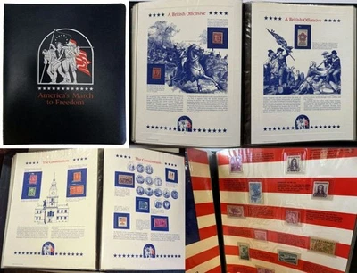 America's March To Freedom Stamp Book history of the U S Independence excellent - Image 1 of 4