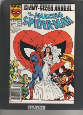 AMAZING SPIDER-MAN ANNUAL #21 NM UNREAD 1987 WEDDING ISSUE NEWSSTAND VARIANT - Image 1 of 4
