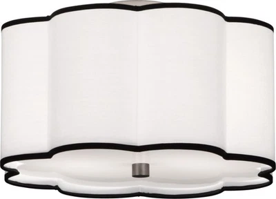 Robert Abbey Axis 16 Flushmount Axis 16" Flush Mount Ceiling - Black - Image 1 of 2