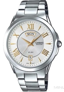 CASIO BESIDE Mod. DAY & DATE - WHITE. GOLD INDEXES - Bild 1 von 2