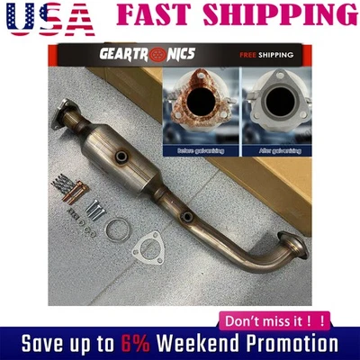 Flange Galvanized Catalytic Converter Fit For Honda CRV CR-V 2.4L 2007 2008 2009 - Image 1 of 4