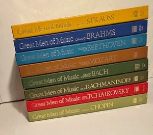 Great Men of Music Time Life Collection - set of 8 NEW! (Bach, Mozart, Brahms.. - Imagen 1 de 2