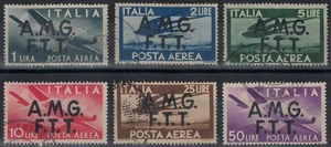 TRIESTE A 1947 Democratica (posta aerea) 6v us - Picture 1 of 1