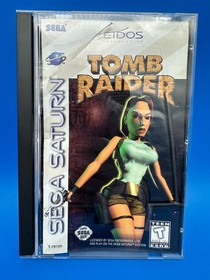 1996 Sega Saturn Tomb Raider Game Disc in Box w/Instructions