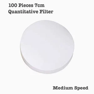 100Pcs Medium Speed Quantitative Filter Paper 7cm Filtration Lab Supply - Picture 1 of 1