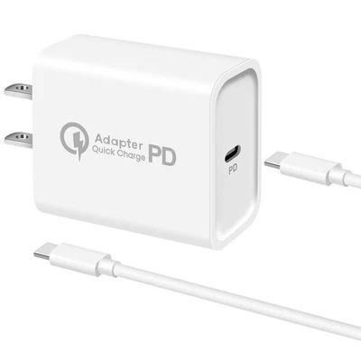 Cable cargador rápido USB-C tipo C para Samsung Galaxy S24 Ultra S23 PE S22 20W PD Foto 1 de 4