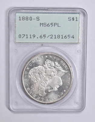 MS65 PL 1880-S Morgan Silver Dollar PCGS Rattler Upgrade? *0307 - Image 1 of 3