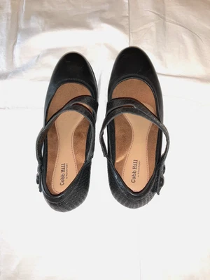 Cobb Hill By Rockport Kaitlyn Asym Mary Janes Shoes Womens Black CH6192 Size 10 - Image 1 of 4