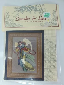 Lavender and Lace  Leavitt-Imblum Peace Angelica Counted Cross Stitch Chart 1997 - Picture 1 of 3