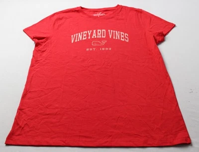 Camiseta para mujer Vineyard Vines Heritage manga corta AC2 Racing roja grande nueva con etiquetas Foto 1 de 4