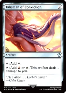MTG Talisman of Conviction 363 Surge Foil Final Fantasy Commander - Picture 1 of 1