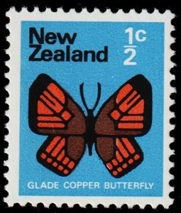 New Zealand 1970 1/2c Glade Copper Butterfly MNH - SG 914 - Picture 1 of 1