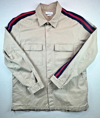 Urban Outfitters Men's Long Sleeve Utility Overshirt - Khaki - L - Image 1 of 4