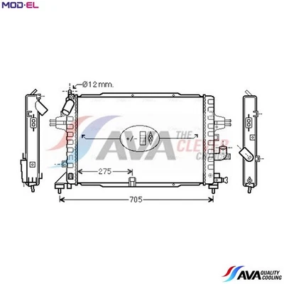 RADIATOR ENGINE COOLING OLA2364 FOR VAUXHALL ZAFIRA/Mk/II ASTRAVAN OPEL 4cyl - Image 1 of 4