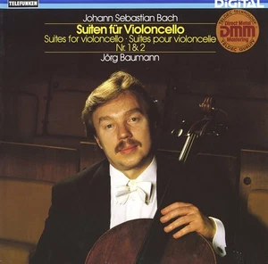 BACH Solo Cello Suites 1 & 2 JORG BAUMANN Telefunken 642667 LP NM 1981 Recording - Picture 1 of 3