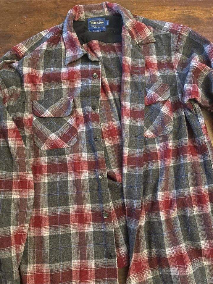 Camisa de tabuleiro Pendleton grande alta LT - Imagem 1 de 4