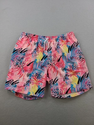 Bañador RSVLTS Para Hombre Grande Rosa Floral Rendimiento Forrado Hawaiano Foto 1 de 4