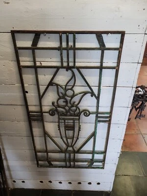 Ancienne Grille En Fonte 105×55cms - Photo 1/4